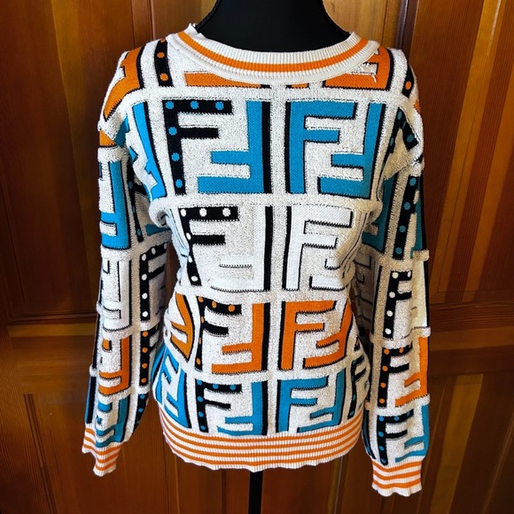Multicolor Monogram Sweater - Picture 5 of 13